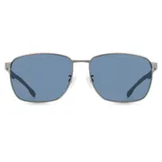 BOSS Boss 1469/F/SK Asian Fit R81/KU, Silver frame, Blue lenses, view 1
