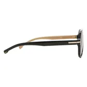 BOSS Boss 1507/S 807/HA, Black frame, Gradient Dark Brown lenses, view 3