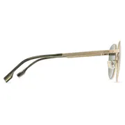 BOSS Boss 1536/F/S Asian Fit AOZ/QT, Gold frame, Solid Green lenses, view 2