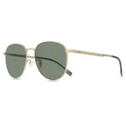 BOSS Boss 1536/F/S Asian Fit AOZ/QT, Gold frame, Solid Green lenses, view 3