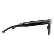 BOSS Boss 1540/F/SK Asian Fit 807/KU, Black frame, Solid Dark Grey lenses, view 3