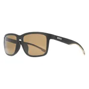 BOSS Boss 1542/F/S Asian Fit 087/6A, Black frame, Dark Brown lenses, view 2