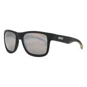 BOSS Boss 1496/S Polarized 087/ZV, Black frame, Dark Grey Mirror lenses, view 2