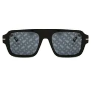 BOSS Boss 1595/S 807/MD, Black frame, Grey Silver Mirror lenses, view 1