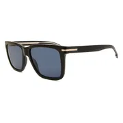BOSS Boss 1598/S 807/KU, Black frame, Solid Dark Blue lenses, view 2