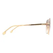 BOSS Boss 1613/F/SK Asian Fit 000/HA, Gold frame, Gradient Dark Brown lenses, view 3