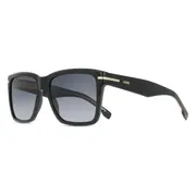 BOSS 1745/S 807/1I, Black frame, Gradient Solid Grey Brown lenses, view 2