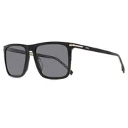 BOSS 1750/G/S Asian Fit 807/IR, Black frame, Solid Dark Grey lenses, view 2