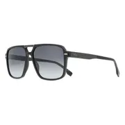 BOSS 1766/S 807/9O, Black frame, Gradient Dark Grey lenses, view 2