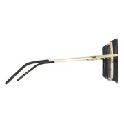 BOSS 1782/S 2M2/IR, Black frame, Solid Dark Grey lenses, view 3