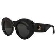 Burberry BE4370U MARGOT 300187, Black frame, Dark Grey lenses, view 2