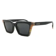 Burberry BE4392U BRIAR Asian Fit 405587, Black frame, Dark Grey lenses, view 2