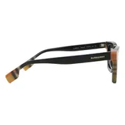 Burberry BE4392U BRIAR Asian Fit 405587, Black frame, Dark Grey lenses, view 3