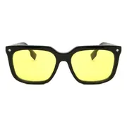 Burberry BE4337F CARNABY Asian Fit 300185, Black frame, Yellow lenses, view 1