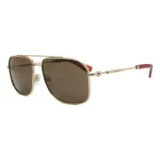 Burberry BE3159 135573, Gold frame, Brown lenses, view 2