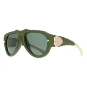 Burberry BE4433U 413871, Green frame, Dark Green lenses, view 2
