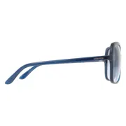 Calvin Klein CK19561S 410, Blue frame, Blue Mirror lenses, view 3