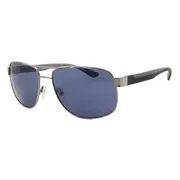Calvin Klein CK20319S 009, Grey frame, Blue lenses, view 2
