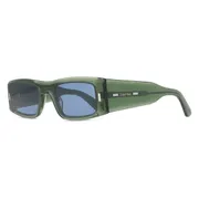 Calvin Klein CK23537S 300, Green frame, Dark Blue lenses, view 2