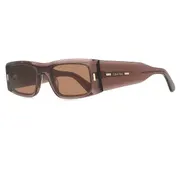 Calvin Klein CK23537S 260, Brown frame, Dark Brown lenses, view 2
