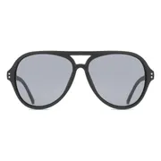 Calvin Klein CK19532S 001, Black frame, Dark Grey lenses, view 1