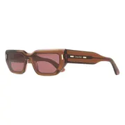 Calvin Klein CK24500S 228, Brown frame, Dark Purple lenses, view 2