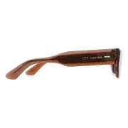 Calvin Klein CK24500S 228, Brown frame, Dark Purple lenses, view 3