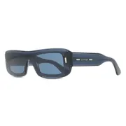 Calvin Klein CK24503S 438, Blue frame, Dark Blue lenses, view 2