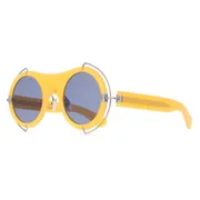 Calvin Klein CKNYC1877SR 870, Orange frame, Blue lenses, view 2