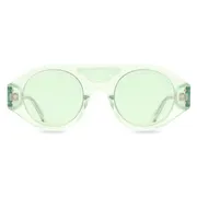 Calvin Klein CKNYC1952S 329, Green frame, Silver lenses, view 1
