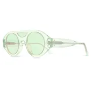 Calvin Klein CKNYC1952S 329, Green frame, Silver lenses, view 2