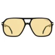 Carrera 302/S 71C/MJ, Black frame, Yellow Green Mirror lenses, view 1
