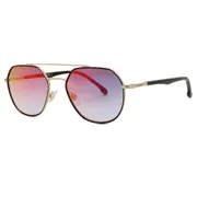 Carrera 303/S 2M2/YB, Gold frame, Triple Gradient Blue Gold Mirror lenses, view 2
