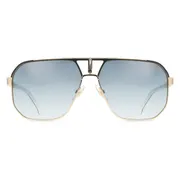 Carrera 1062/S 2M2/08, Gold frame, Gradient Aegean Blue lenses, view 1