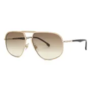 Carrera 318/S J5G/86, Gold frame, Gradient Dark Brown lenses, view 2