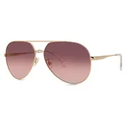 Carrera 3005/S NOA/UQ, Gold frame, Gradient Burgundy Pink lenses, view 2