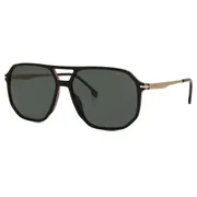 Carrera 324/S 807/QT, Black frame, Solid Dark Green lenses, view 2