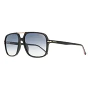 Carrera 350/S 2M2/08, Black frame, Gradient Dark Blue lenses, view 2
