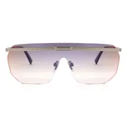 Diesel DL0259 45U, Silver frame, Pink lenses, view 1