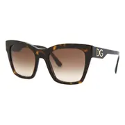 Dolce & Gabbana DG4384 502/13, Tortoiseshell frame, Gradient Brown lenses, view 2