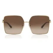 Dolce & Gabbana DG2279 02/13, Gold frame, Gradient Brown lenses, view 1
