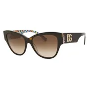 Dolce & Gabbana DG4449 321713, Tortoiseshell frame, Gradient Brown lenses, view 2
