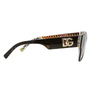 Dolce & Gabbana DG4449 321713, Tortoiseshell frame, Gradient Brown lenses, view 3