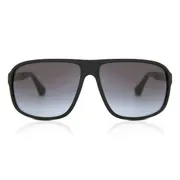 Emporio Armani EA4029/S 50638G, Black frame, Gradient Grey lenses, view 1