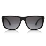 Emporio Armani EA4033 Polarized 5229T3, Black frame, Gradient Grey lenses, view 1