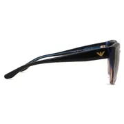 Emporio Armani EA4198 59918G, Blue frame, Gradient Grey lenses, view 3