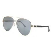 Emporio Armani EA2046D Asian Fit 30136G, Gold frame, Light Black Mirror lenses, view 2