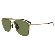 Giorgio Armani AR6110 30022A, Gold frame, Green lenses, view 2
