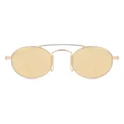Giorgio Armani AR6161T 30130W, Gold frame, Clear Mirror Real Yellow Gold lenses, view 1
