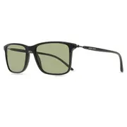 Giorgio Armani AR8218 50012A, Black frame, Green lenses, view 2